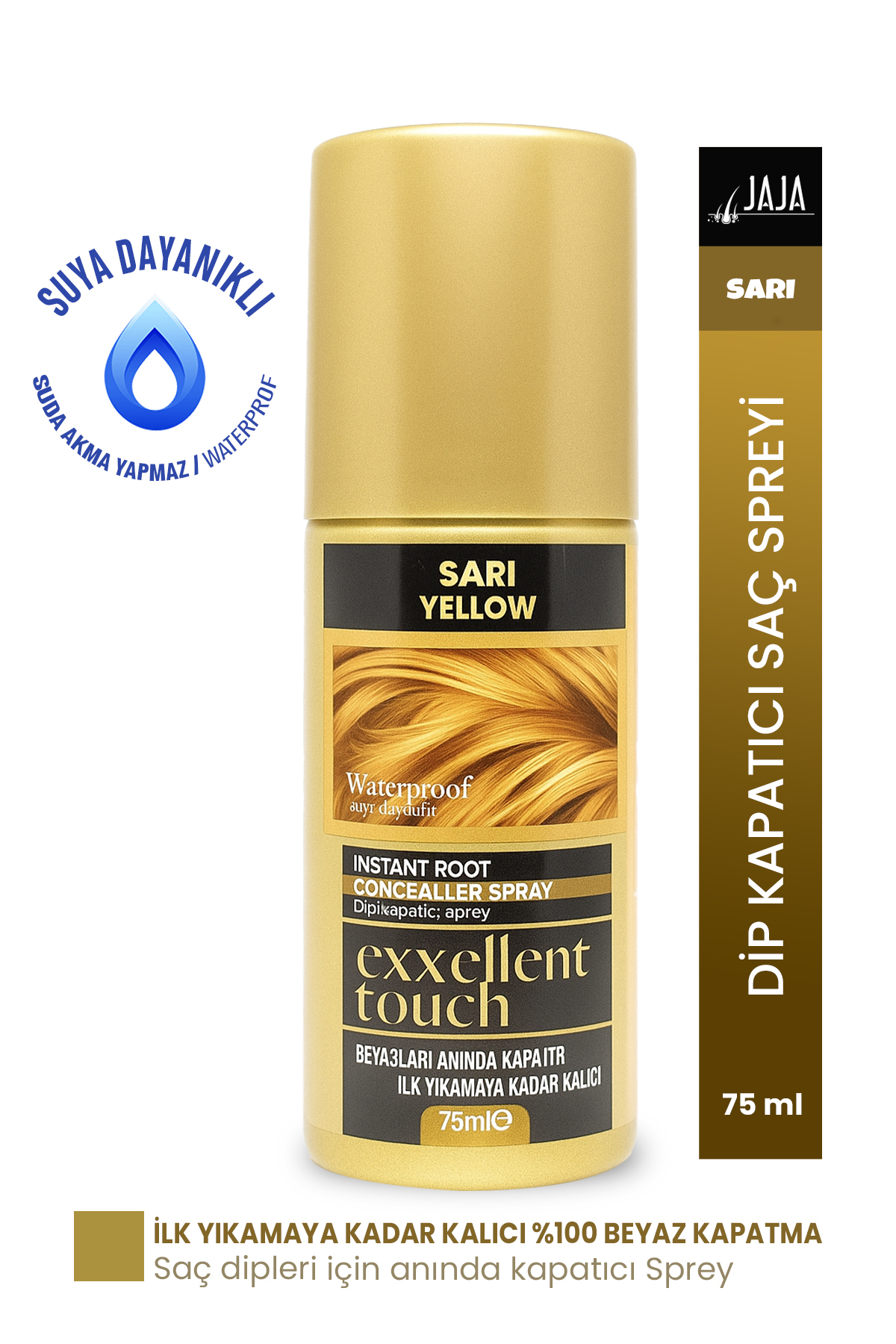 Exxellent Touch Dip Kapatıcı Saç Spreyi Sarı 75 ml