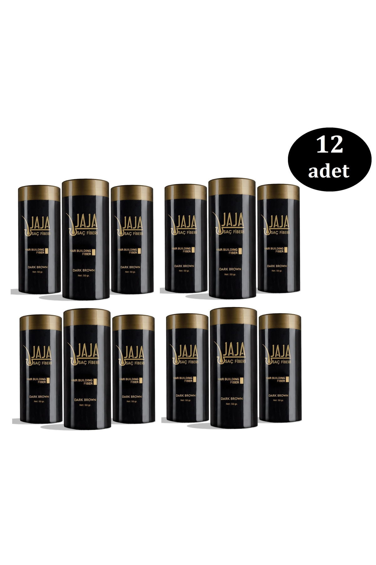 Koyu Kahve Saç Tozu Topik 50 Gr X 12 ADET