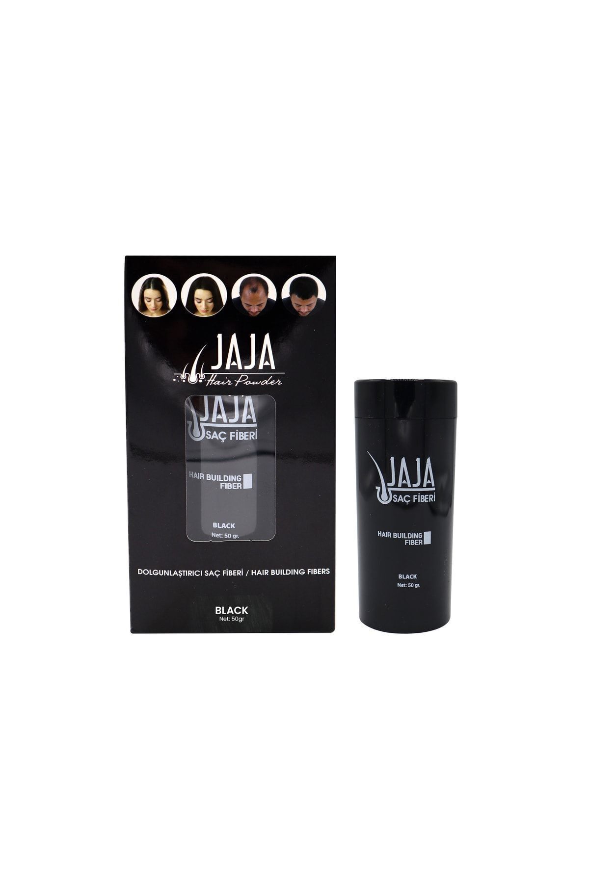 Saç Dolgunlaştırıcı Topik Toz - Siyah 50 ml